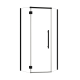 1000*1000*2000mm Black Frameless Diamond Shower Door & Return Panel